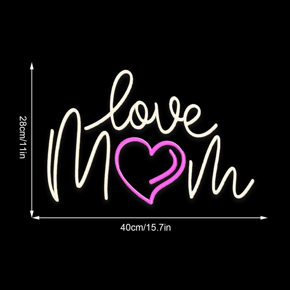 Néon "Love Mom" - 4