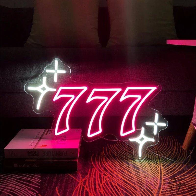 Néon Rouge "777 Video Gaming"