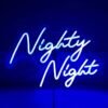 Panneau Néon "Nightly Night"