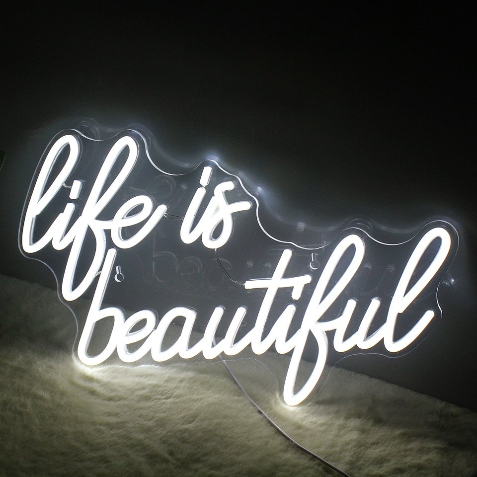 Néon "Life is Beautiful"