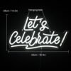 Néon "Let's Celebrate" - 7