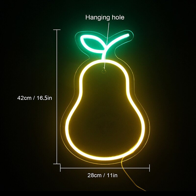 Néon LED Banane Alimenté par USB/Batterie - 8