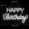 Néon "Happy Birthday" Coloré - 5