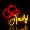 Néon "Howdy" Chapeau Cowboy - 5