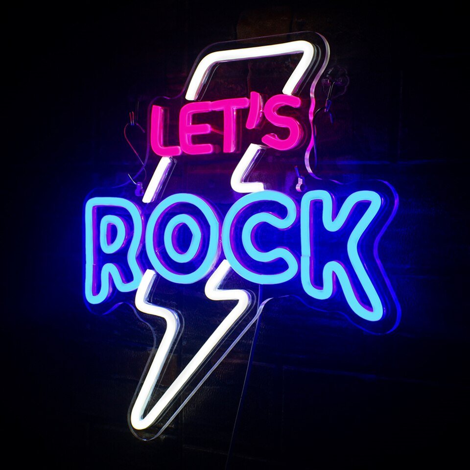 Néon "Let's Rock" - 8