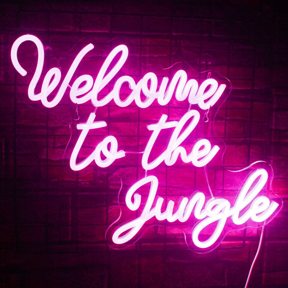 Néon "Bienvenue dans la jungle" - 10