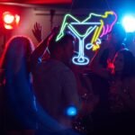 Neon Wine Glass Decor - 4