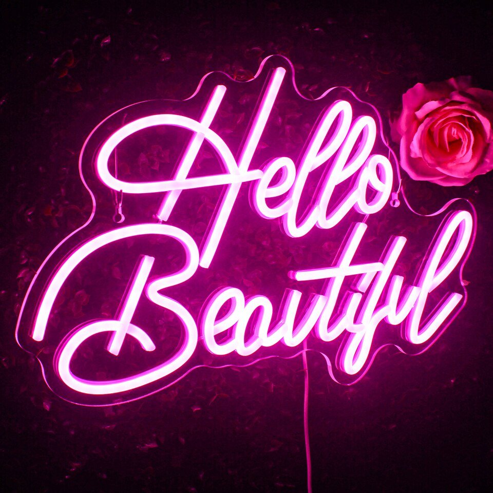 Néon "Hello Beautiful" - 5