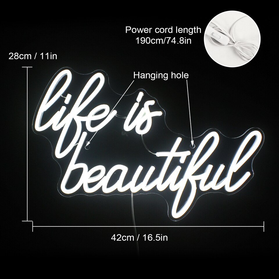 Néon "Life is Beautiful" - 1