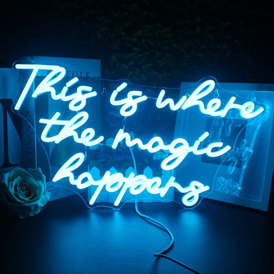 Lampe "Magic Happens" - 6