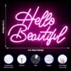 Néon "Hello Beautiful" - 3