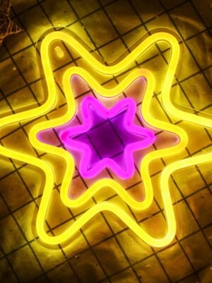 Starry Hexagonal Neon Light