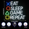 Néon "EAT SLEEP GAME REPEAT" - 5