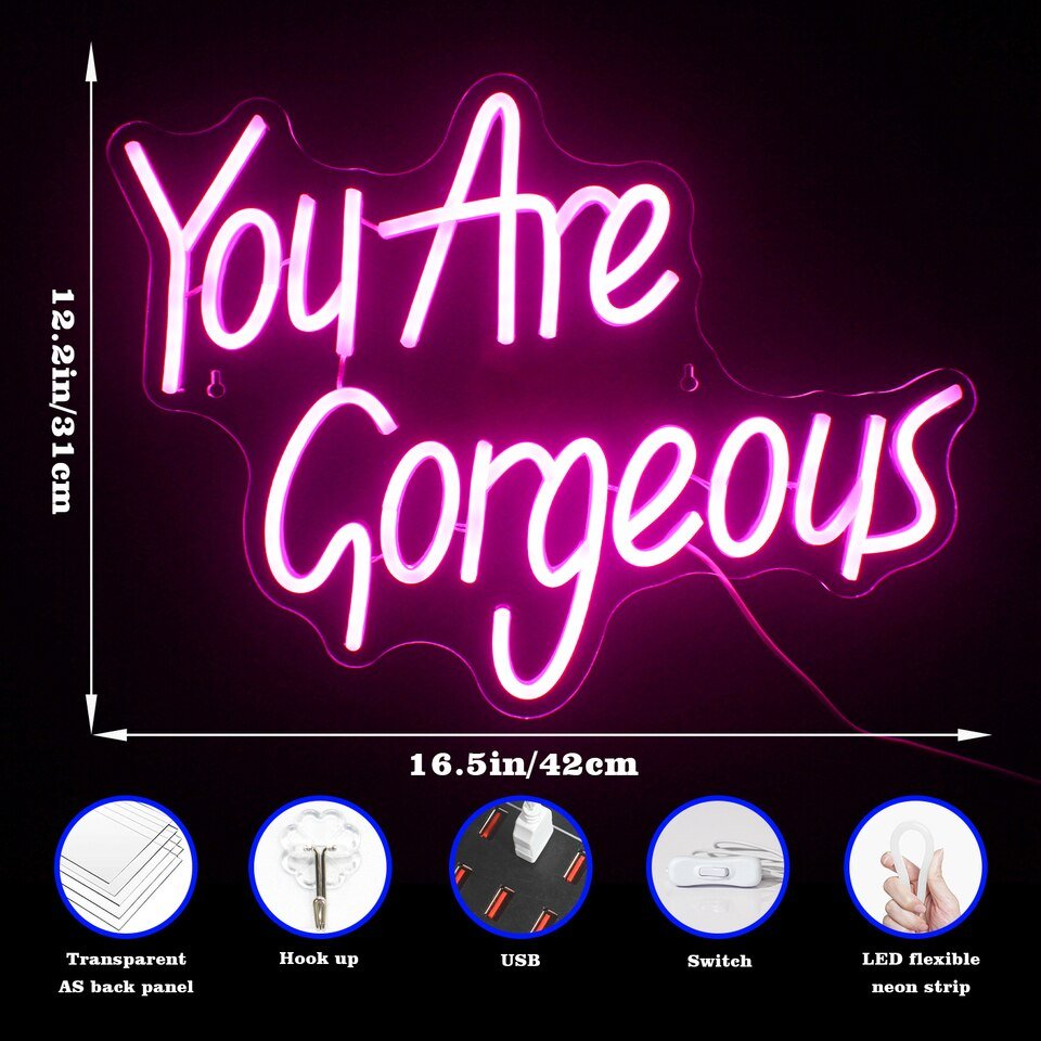 Néon "You Are Gorgeous" - 1