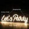 Néon "Let's Party" Transparent - 14