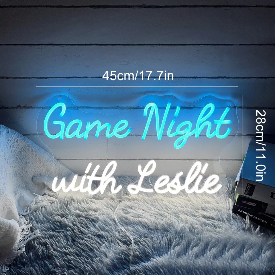 Néon "Game Night with Leslie" - 3