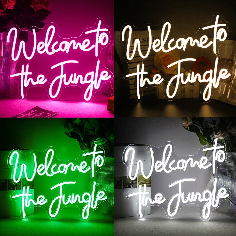 Néon "Welcome To The Jungle"