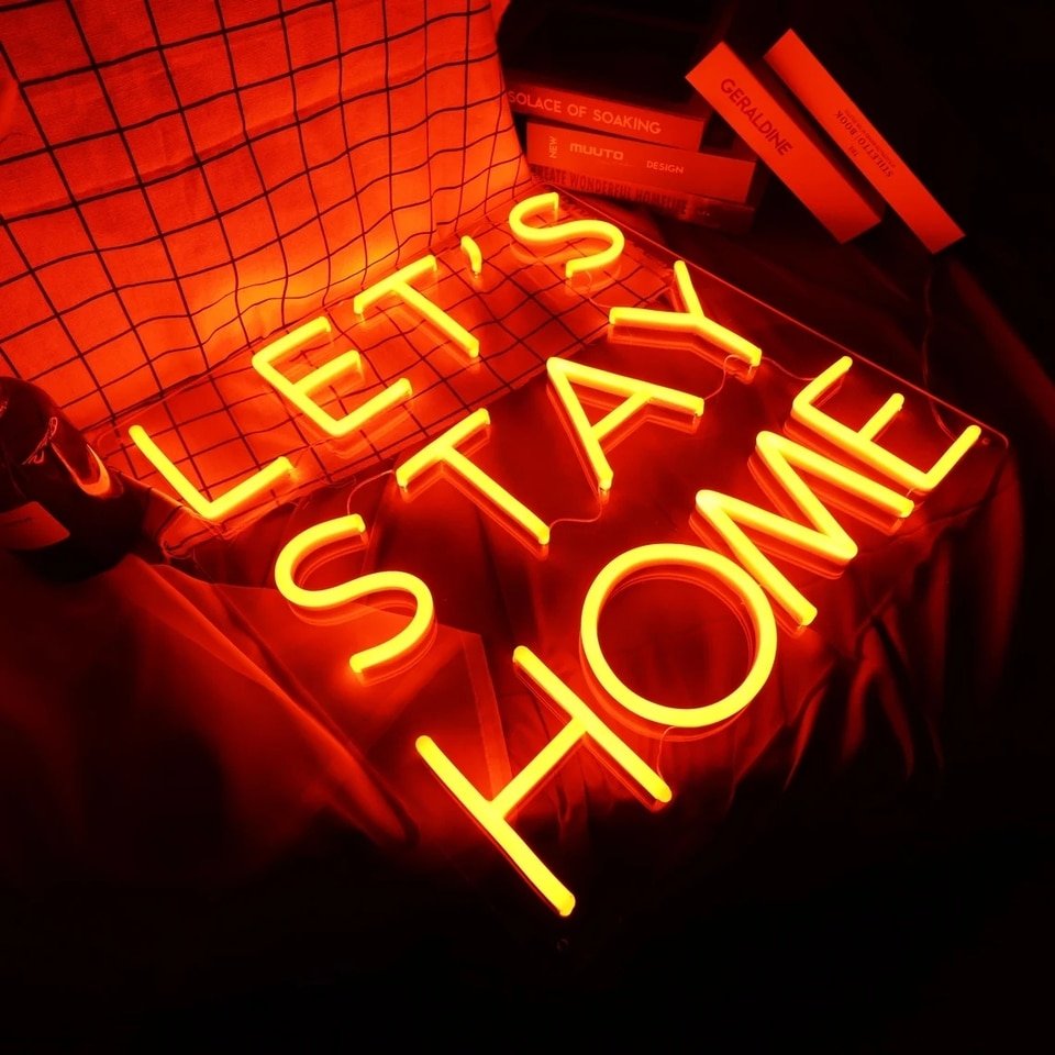 Lampe "Let's Stay Home" - 8