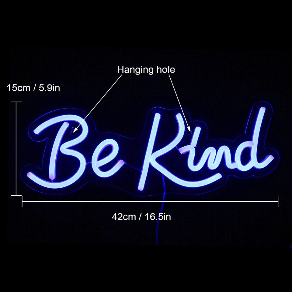 Panneau Néon "Be kind" - 4