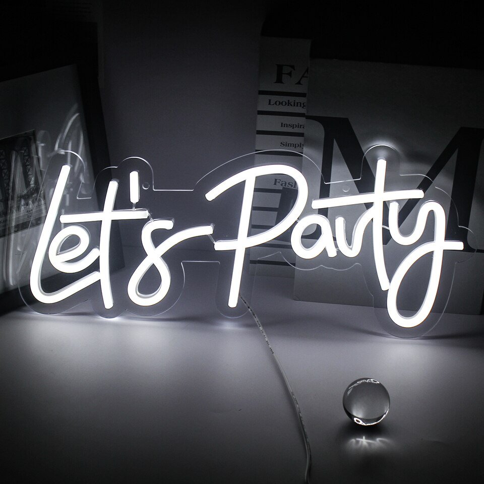 Néon "Let's Party" Acrylique - 5