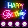 Néon "Happy Birthday" Coloré - 2
