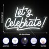 Néon "Let's Celebrate" - 3