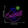 Néon "Cocktails" multicolore - 2