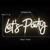 Néon "Let's Party" Acrylique - 4