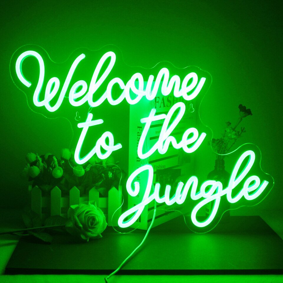 Néon "Bienvenue dans la jungle" - 7