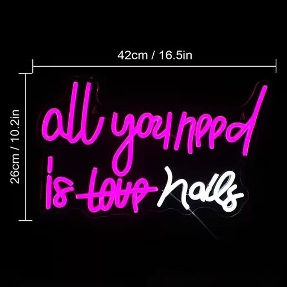 Néon "all you need is nails" - 1