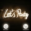 Panneau Néon "Let's Party" - 5