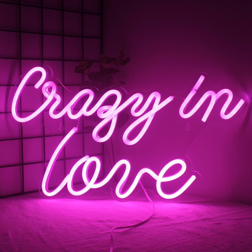 Néon "Crazy In Love" Rose