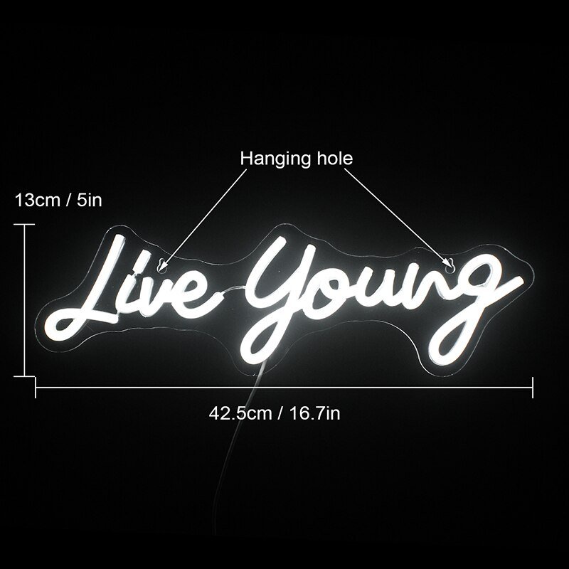 Néon "Live Young" - 2