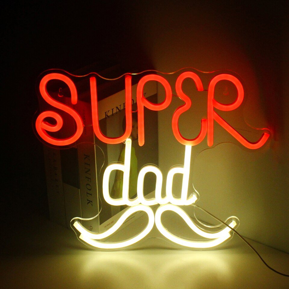 Néon "Super Dad"