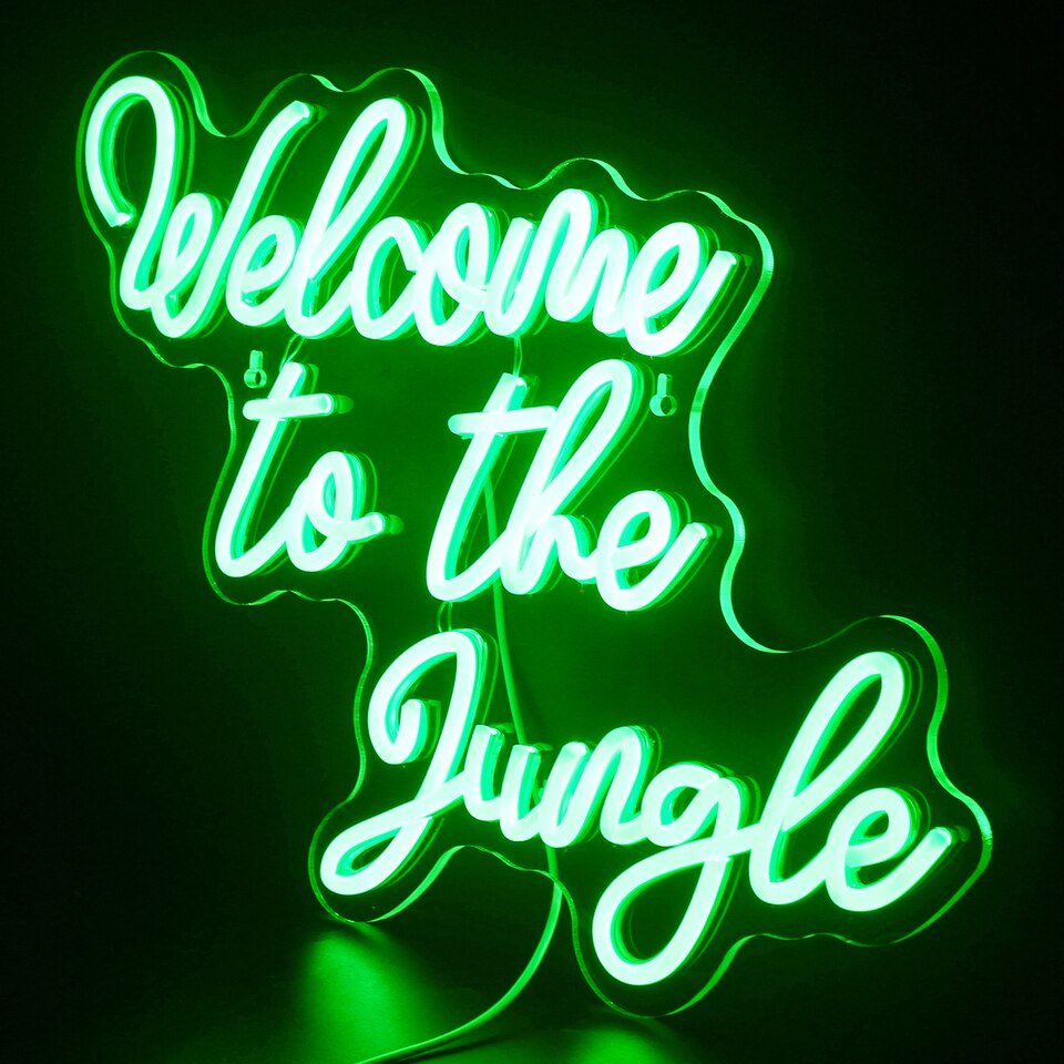 Néon "Bienvenue dans la jungle" - 8