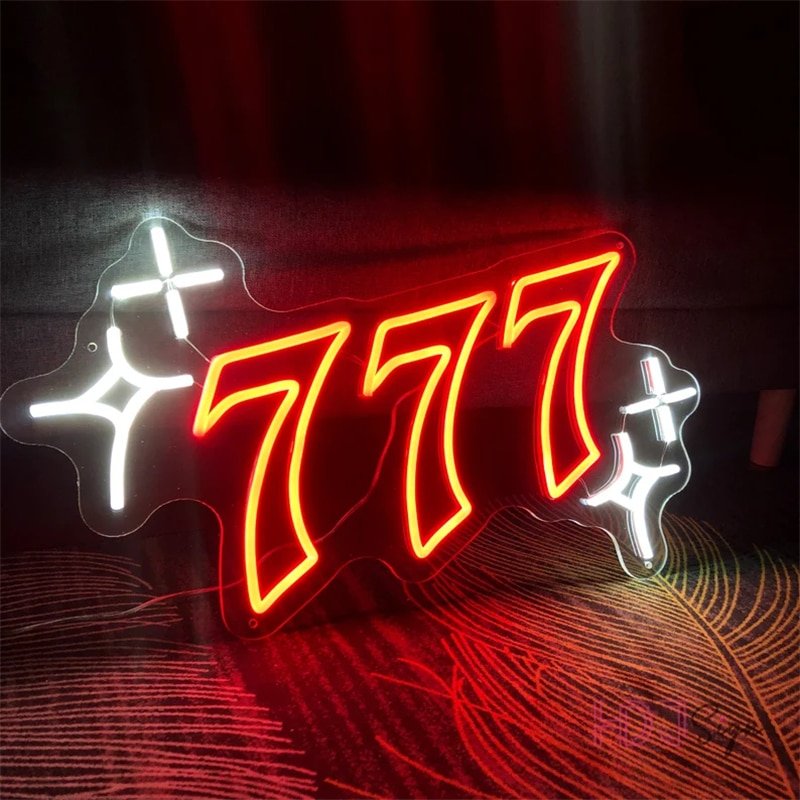 Néon Rouge "777 Video Gaming" - 2
