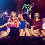 Neon Wine Glass Decor - 6